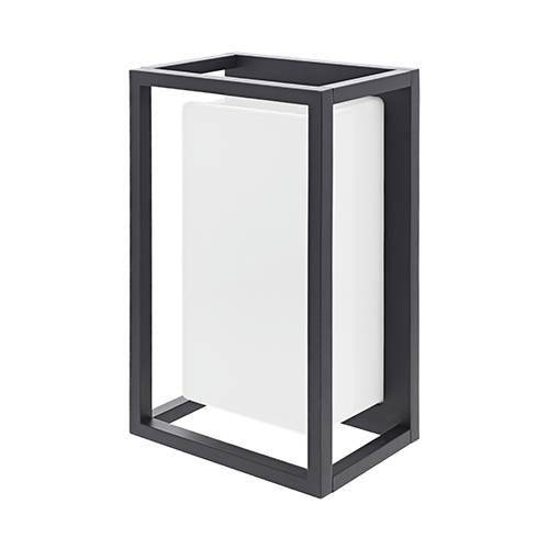 Applique murale noire et blanche pour éclairer une façade en extérieur : Modèle Edgy 