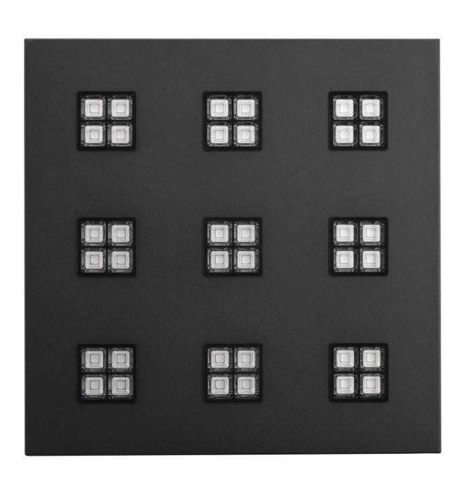 Dalle Led 600x600 UGR12 design esthétique noir pour éclairage à fort confort visuel 