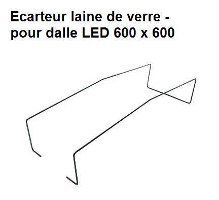 Ecarteur de laine de verre pour pour dalle LED 600 x 600   